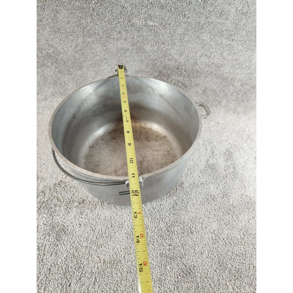 Club Aluminum Dutch Oven Silver Hammered Hammercraft Vintage Pot 12in - Picture 6 of 11
